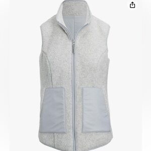 Smartwool Anchor Line Reversible Sherpa Vest Storm Gray. A8